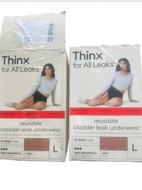 Thinx Reusable Bladder Leak Underwear - Desert Rose, size Large